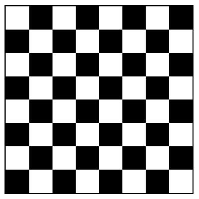 Square shapes on a chessboard